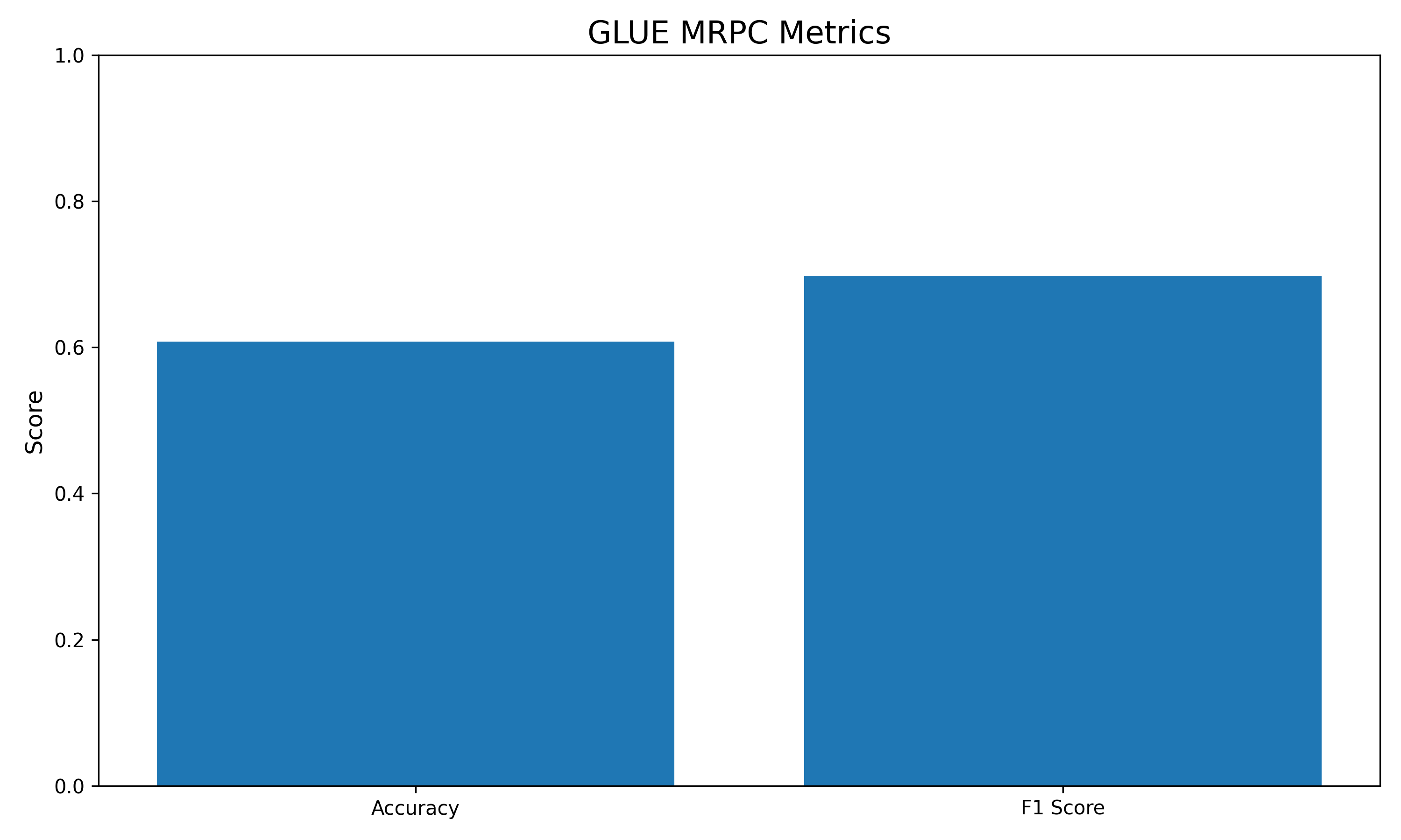 GLUE MRPC Metrics