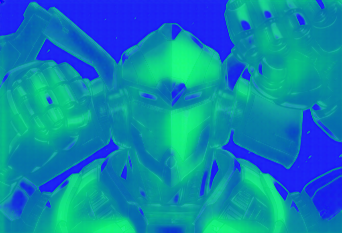 stylized depth map