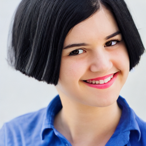 image_a girl with black hair and a blue shirt.png