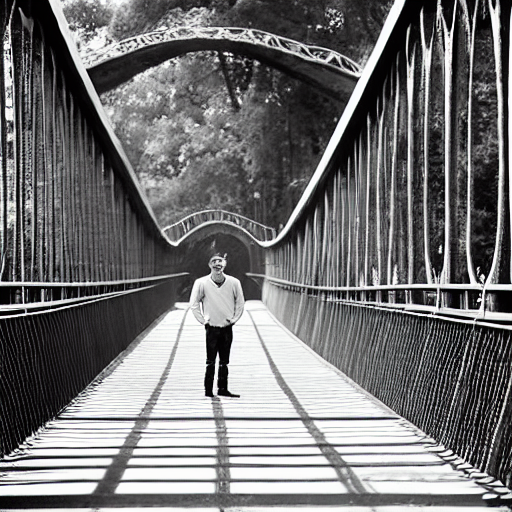 image_a man standing in front of a bridge.png