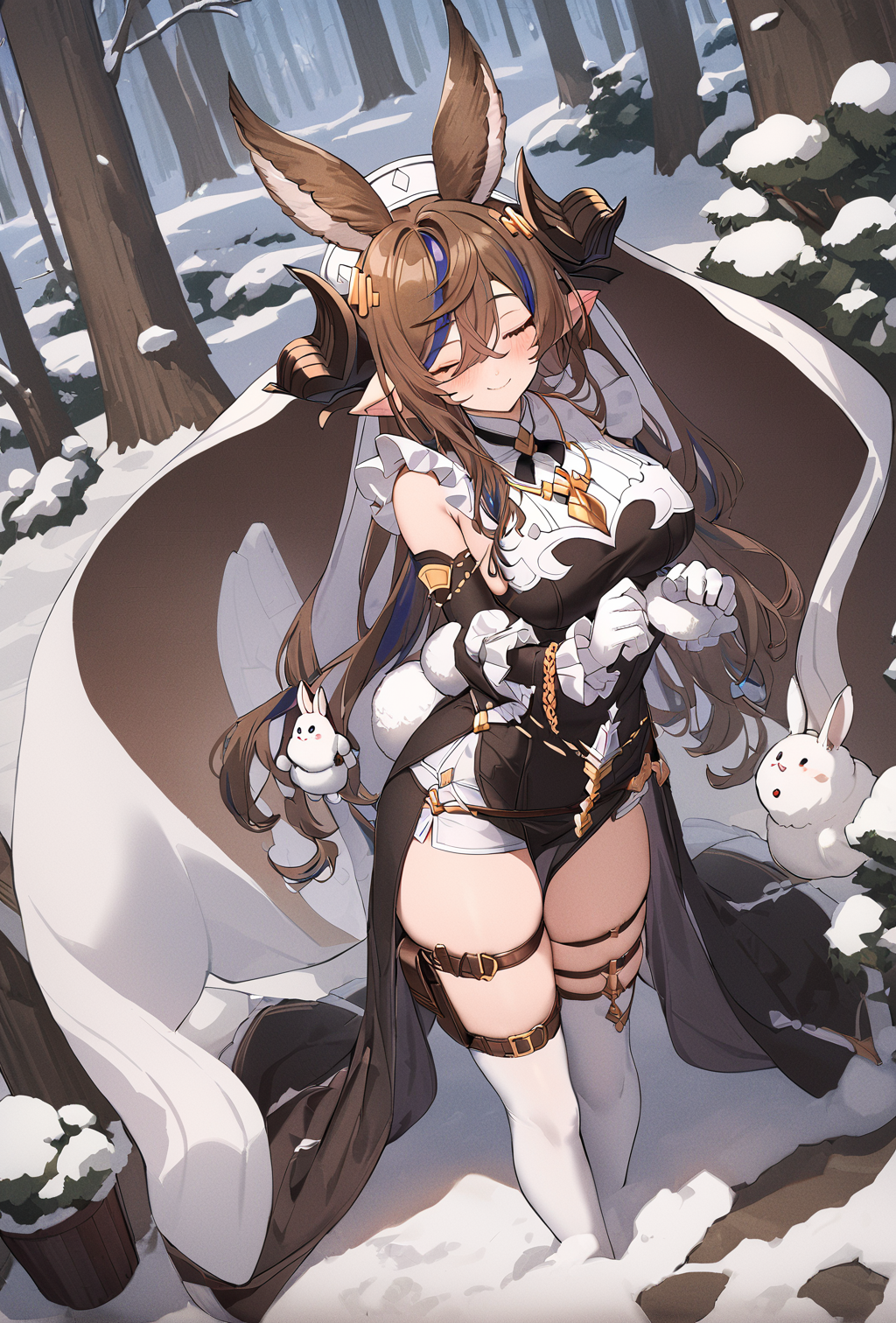 03775-577101763-masterpiece, best quality, 1girl, _lora_spgbfGalleonXL_1_ galleondef, horns, closed eyes, dress, white gloves, frills, detached.png