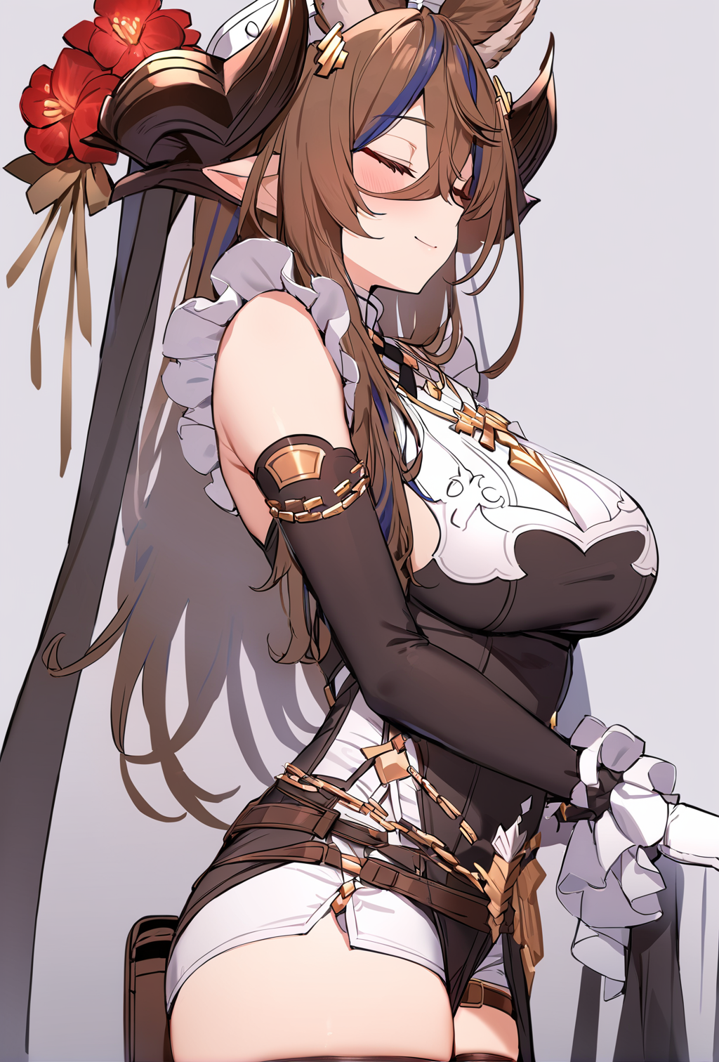 03776-2305719293-masterpiece, best quality, 1girl, _lora_spgbfGalleonXL_1_ galleondef, horns, closed eyes, dress, white gloves, frills, detached.png