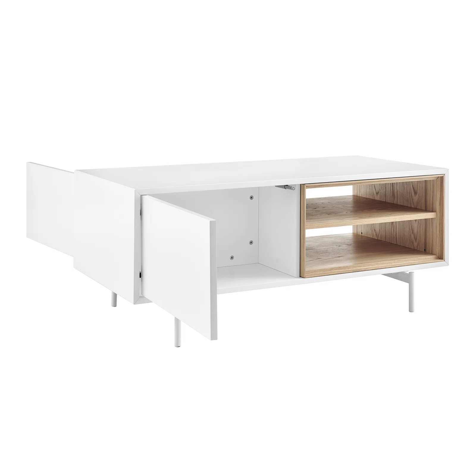 Coffee Table with Open Storage in Oak White_8.jpg