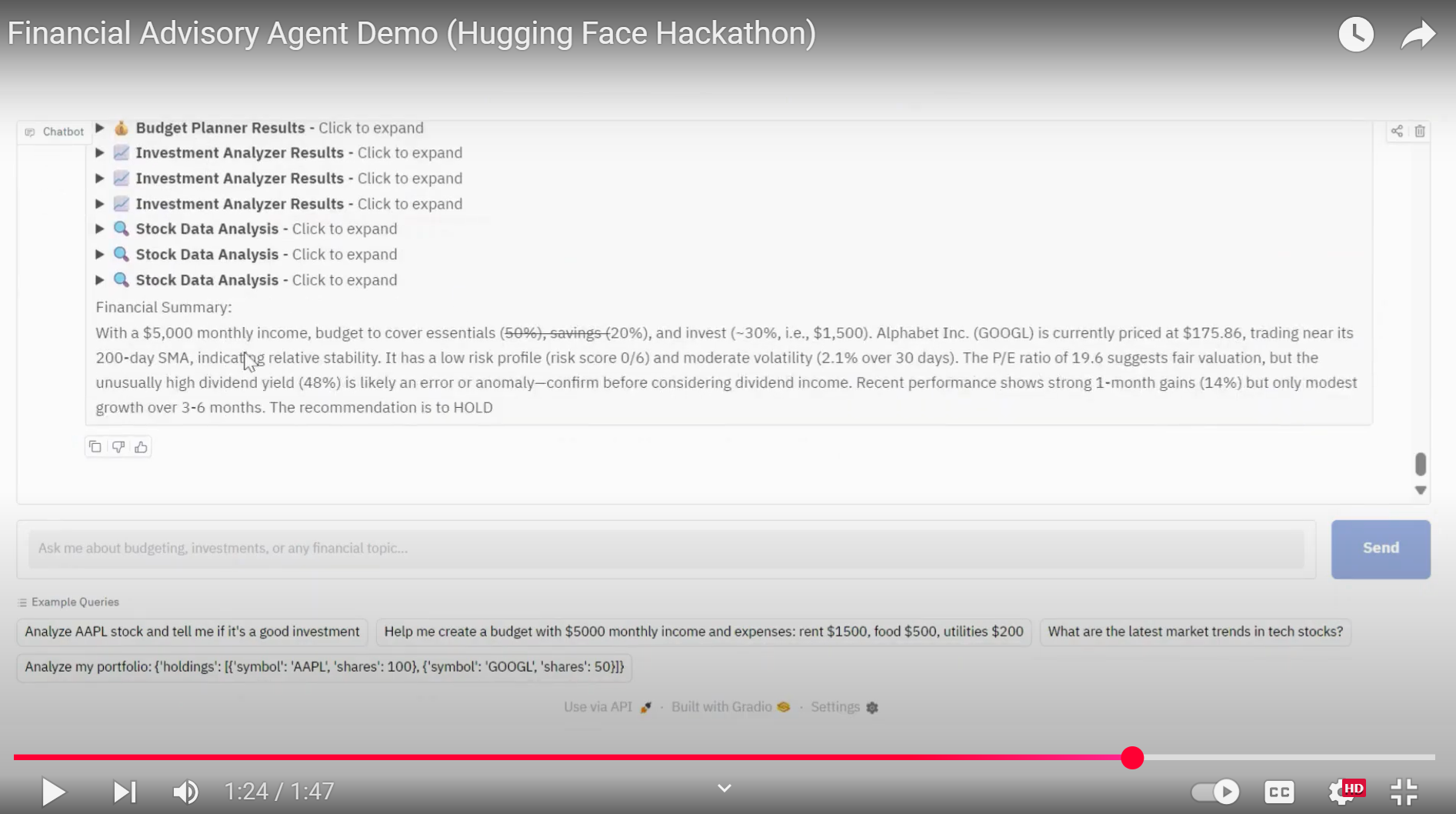 Watch the demo on YouTube